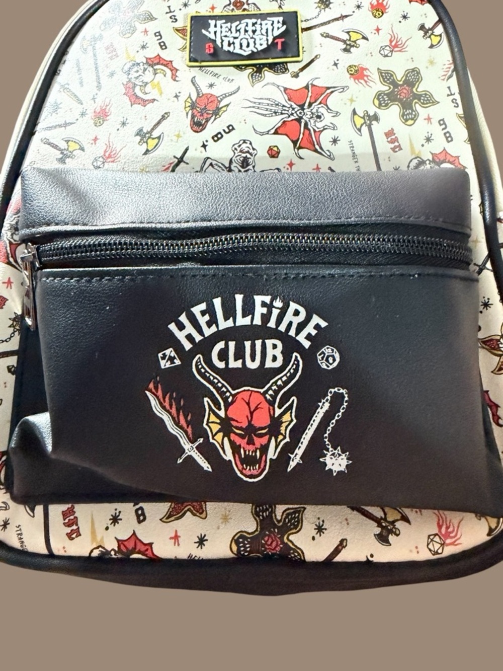 Netflix Stranger Things Hellfire Club Women's 10.5" Mini Backpack - Picture 4 of 10